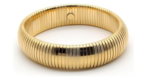 Pulsera Fashion Omega Metal Bañada En Oro 18k