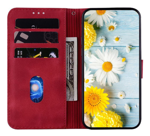 Funda Abatible For Motorola Moto G24 Cartera Magnética En
