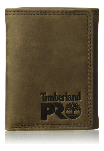 Carteira Tripla Timberland Pro Leather Rfid Marrom Escuro Ma