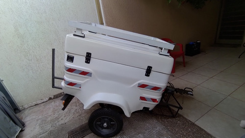 Carretinha Semi Reboque Flex Moto Tamanho G Em Fibra