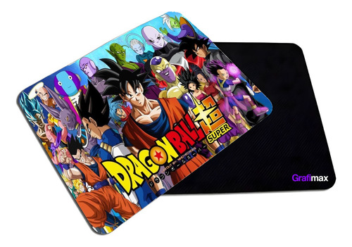 Mousepad Liso 20x17 Cm Dragon Ball Personajes Anime Grafimax