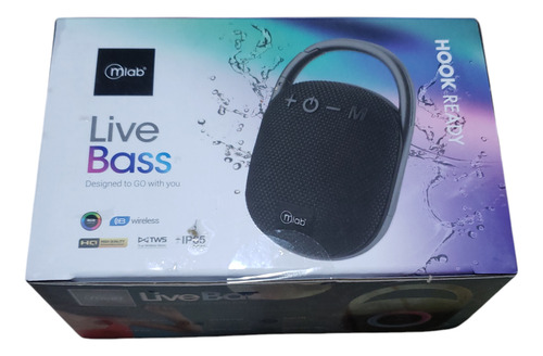 Parlante Bluetooth Mlab Live Bass Hook Ready