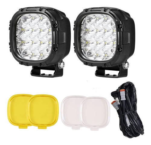 Par De Luces Led Redondas De 4 Pulgadas De 160 W, Luces Anti