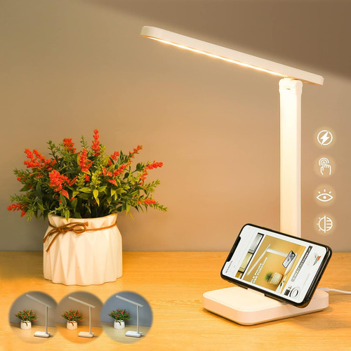 Lámpara De Escritorio Led Con Control Táctil Para Lectura, S