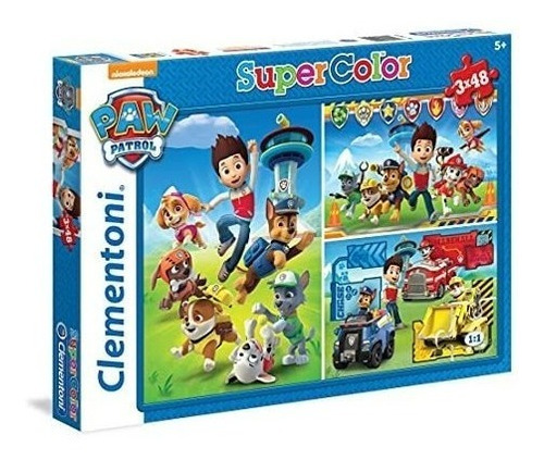 25209 Paw Patrol Supercolor Puzzle Niños3 X 48 Piezas ...