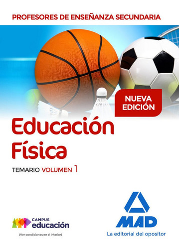 Pes Educacion Fisica Temario Volumen 1 - Aa.vv.