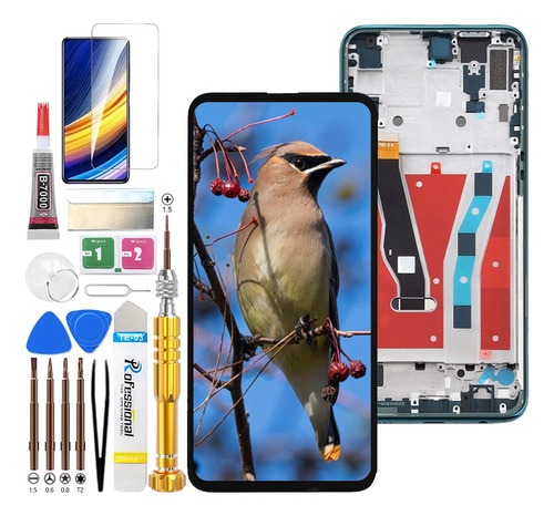 Pantalla Lcd Táctil Para Huawei Y9 Prime 2019 Con Marco Stk-l21 Stk-l22 Stk-lx3 Jkpkj