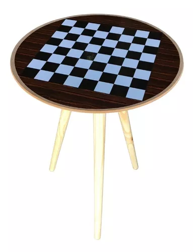 jogo de xadrez temático medieval mod 1 Tabuleiro de madeira de