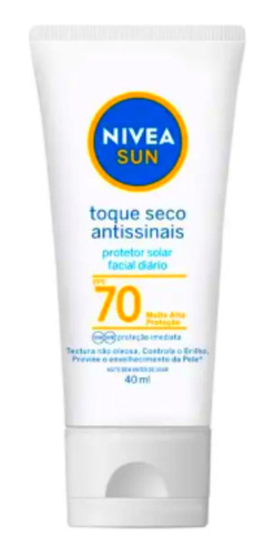 Protetor Solar Toque Seco Antissinais Fps70 - 40ml Nivea