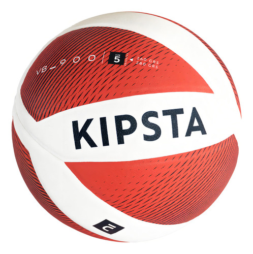 Balón De Voleibol V900 Blanco/rojo Kipsta Color Rojo