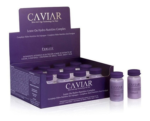 12u Ampollas Capilar Hidro Nutritiva Caviar X 15 Ml