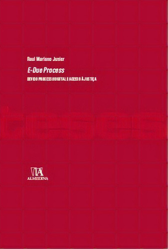 E-due Process, De Junior Mariano. Editora Almedina Em Português