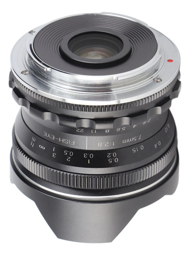 Lente F2.8 Fisheye De 7,5 Mm, Grande Angular, Fixada Manualm