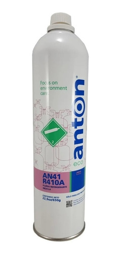 Garrafa Gas Refrigerante Anton R410a Aire Acondicionado 650g