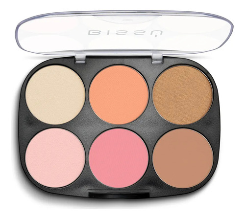 Bissu 4 Paletas Para Rostro - Set Maquillaje 3 En 1