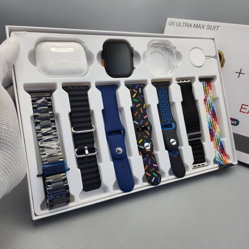 Kit Smartwatch I20 Ultra Max 2025 Con Altavoces Bluetooth