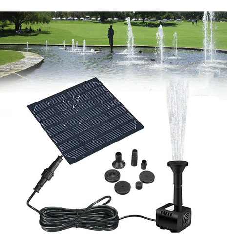 Fuente Solar Con Panel De Bomba De Agua 6 Cabezales De