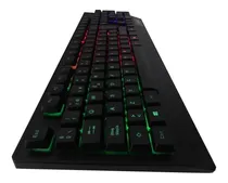 Comprar Teclado gamer Seisa DN-D730 QWERTY color rgb con luz RGB