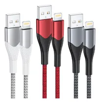 Comprar Cables De Datos Carga Rápida Para iPhone iPad 2m 3 Piezas