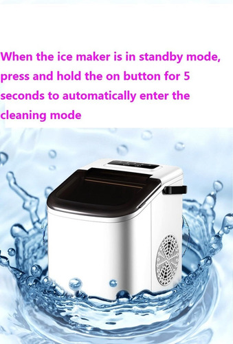 Máquina For Hacer Hielo Pequeña Automática Portátil 1.1l