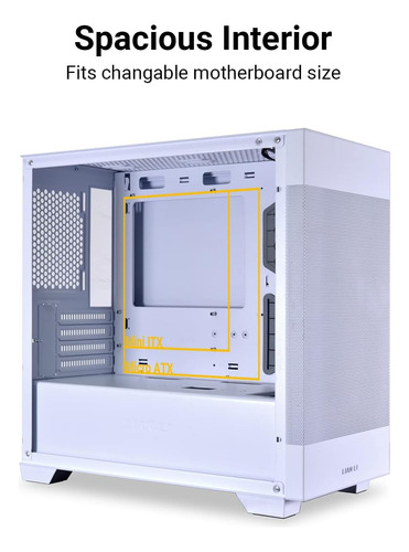 Case De Pc Blanca Micro Atx De Lian Li Li High Atx, Caja De