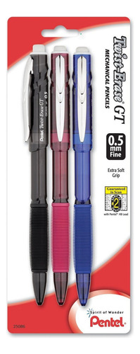 Portaminas 0.5mm Pentel Twist Erase Gt Assorted Barrel Color