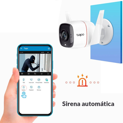 Tapo C310 Cámara De Seguridad Para Exteriores Wi-fi Audio