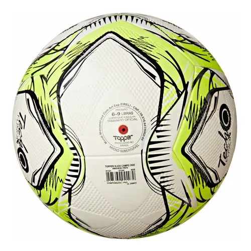 Bola De Futsal Slick 2020 Amarelo + Preto Topper