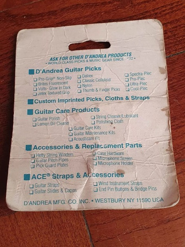 Pines Sujeta Cuerda De Guitarra Acustica Dandrea X6 (Usado)