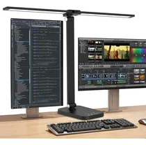 Comprar Lâmpada De Mesa Led - Lâmpada De Estudo Dobrável, Lâmpada De Leitura, Lâmpada Com Duas Cabeças, Ideal Para Escritórios E Casa, 5 Modos De Luz, Brilho Ajustável, 220v