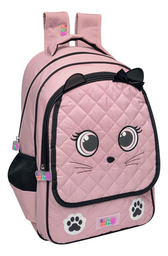 Mochila Escolar Cutie Zoo Rosa Niña Bp39