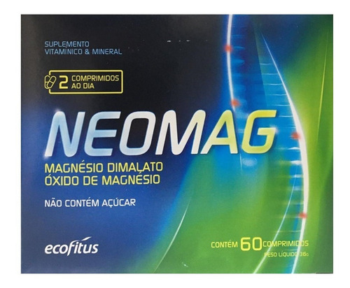 Imagem 1 de 4 de Neomag Suplemento Vitamínico E Mineral Magnésio Dimalato