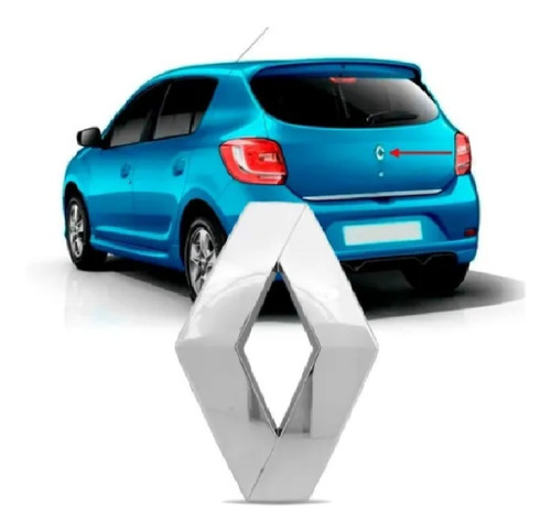 Logo Emblema Renault Fluence 2012 Cromado Porta Mala
