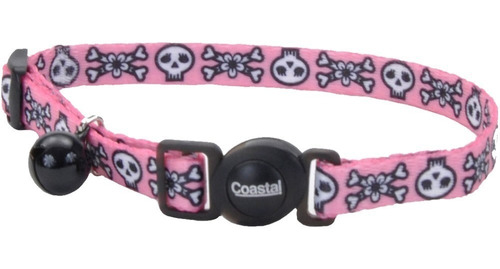 Collar Pink Skulls Fashion Coastal Gato/ Boxcatchile