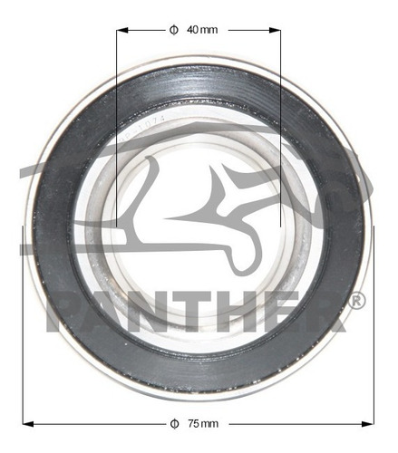 Imagen 3 de 8 de Balero Panther Bp-1074 Del Volvo S60 2002
