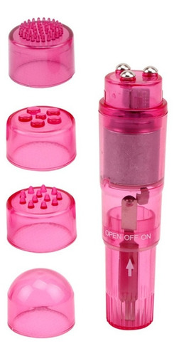 Estimulador Clitoris Masajeador Balita Vibradora 4 Texturas Color Rosa