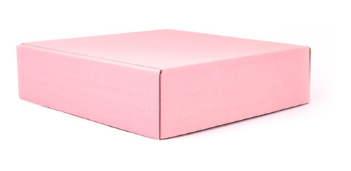 Caja Para Envios E-commerce 26x26x7cm Paquete 10 Pzas Rosa