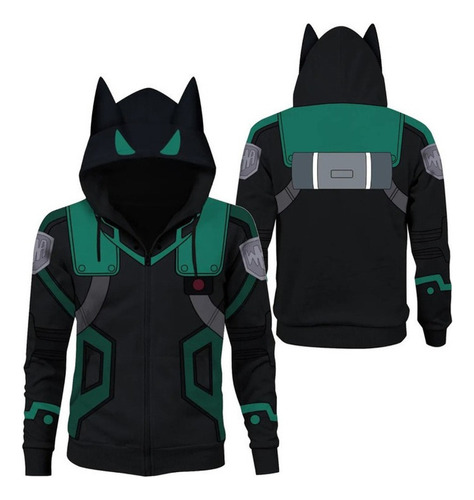 Mi Héroe Academia Anime Disfraz Sudadera Con Capucha