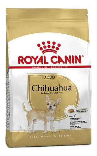 Imagen 1 de 1 de Alimento Royal Canin Breed Health Nutrition Chihuahua para perro adulto de raza  pequeña sabor mix en bolsa de 4.5kg