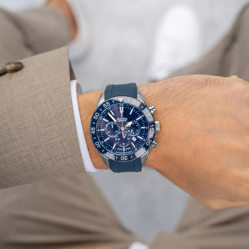 Reloj Festina F20515/1 Hombre Plateado Ceramic /marisio