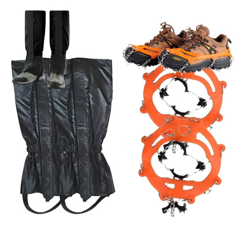 Pack Polaina Ligera 100% Impermeable + Crampones Universales