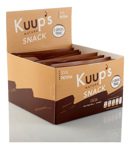 Kuups Barras Energéticas Sabor Cacao 10pack