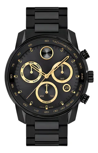 Movado negro hombre hotsell