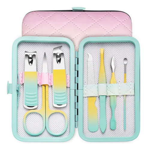 Set De Manicura Y Pedicura Con Estuche / Corta Uñas, Tijeras