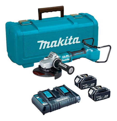 Makita Esmeril Angular 9  18vx2 Bl Xpt F.e 2x5.0 Ah