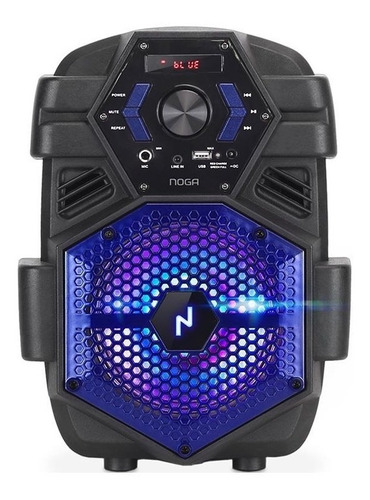 Parlante Portatil Bluetooth Noga Bt600 Karaoke Led 800 Watts