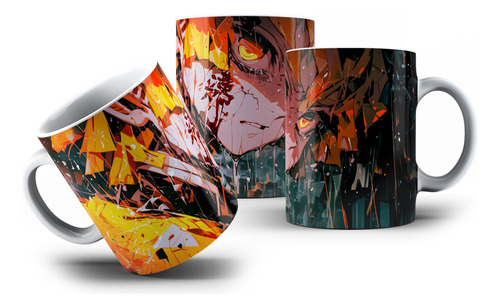Caneca De Porcelana Mágica Demon Slayer Zenitsu Agatsuma