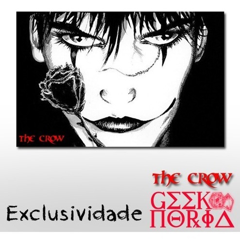 Placa Criativa Decorativa Personalizada O Corvo - The Crow