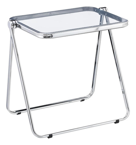 Kaihaowin Mesa Plegable - Escritorio Plegable Pequeño De Acr Clear Table
