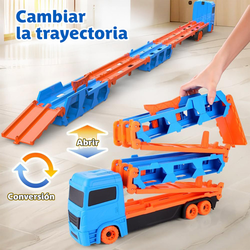 Carro De Juguete Transformable Con Pista Regalo Para Niños